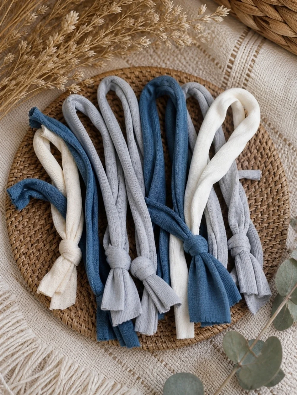 4/$15 Dreadlock Hair Extensions Stretchy Ties Ponytail Small 6-12